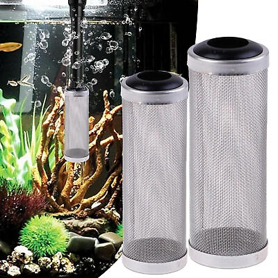 #ad Aquarium 12 16mm Stainless Steel Mesh Filter Tank Cover Shrimp Fish Strainer $7.35