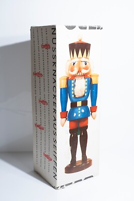 #ad Vintage Vero Seiffen Nussknacker Aus Blue Nutcracker King made in Germany $39.99