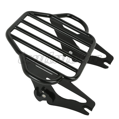#ad Detachable 2 Up Luggage Rack Fit For Harley Road King Street Electra Glide 09 21 $59.99