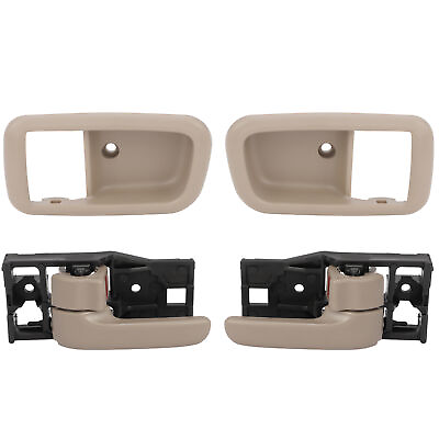 #ad 2x Inside Beige Door Handle amp; Trims For 2000 2006 Toyota Tundra Front LeftRight $15.99