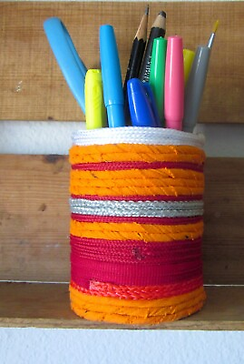 #ad Wrapped Pencil Cup Can Great for flowers pencils paintbrushes etc. $5.99