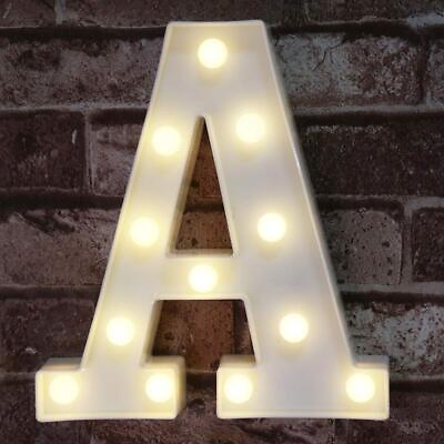 #ad LED Marquee Letter Lights Sign Light Up Alphabet Letter for Home Party Weddi... $14.76