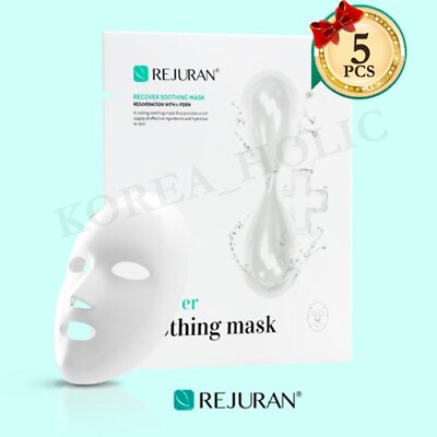 #ad REJURAN Recover Soothing Mask 25ml 5pcs Cooling Soothing Mask Sheets KOREA MADE $29.99