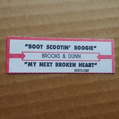 #ad BROOKS amp; DUNN Boot Scootin Boogie JUKEBOX STRIP Record 45 rpm 7quot; $2.95
