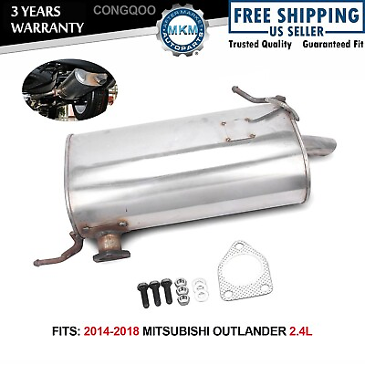 #ad Fits 2014 To 2018 Mitsubishi Outlander 2.4L Muffler with Single Tail New US $147.70