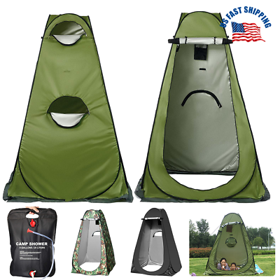 #ad Portable Instant Pop Up Tent Privacy Camping Shower Toilet Changing Shower Bag $11.92