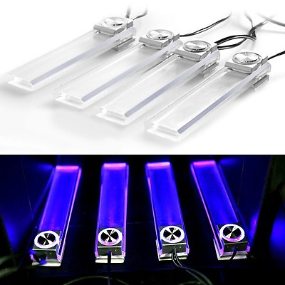 4In1 LED 12V DC Auto Car Auto Interior Atmosphere Footwell Light Blue Decor Lamp $7.13