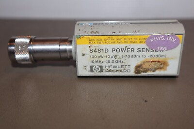 #ad Hewlett Packard HP 8481D Power Sensor 10MHZ 18 GHZ Untested Agilent $179.96