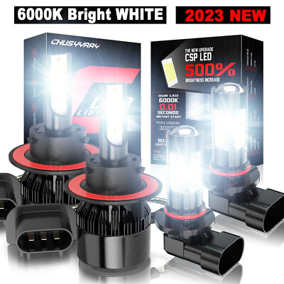 LED Headlight High Low BeamFog Light Kit for 2005 2006 2014 Ford F150 F250 F350 $23.98