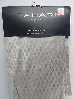 #ad Tahari Home Set Of 2 Window Panels 50quot;×84quot; $30.00