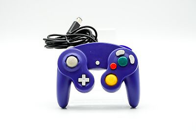 #ad Generic Unbranded Indigo Blue Controller For GameCube amp; GC Compatible Wii Tested $9.99