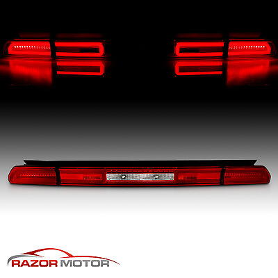 Red LED Bar Taillights Lamp Assembly 3pcs Set for 2008 2014 Dodge Challenger $292.69