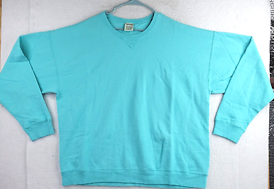 #ad Comfort Wash By Hanes Mens Mint Green Long Sleeve Sweatshirt Size 2XL New NWT $21.11