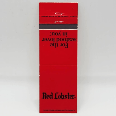 #ad Vintage Matchcover Red Lobster Restaurant $3.96