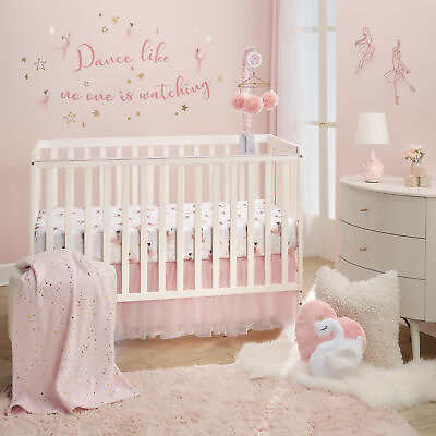 #ad Lambs amp; Ivy Ballerina Baby 3 Piece Infant Nursery Baby Crib Bedding Set Pink $99.99