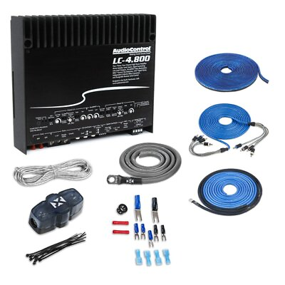 #ad AudioControl LC 4.800 800W 4 3 2 Channel Car Amplifier w Free 4 Gauge Amp Kit $649.00