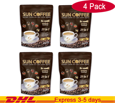 #ad 4X Sun Coffee Healthy Instant Coffee Herbs Weight Loss Slender Fat Free 29 in1 $99.99