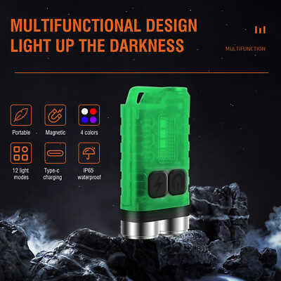 IP65 Waterproof Mini LED Flashlight Torch Magnetic Light Rechargeable Camping $17.98