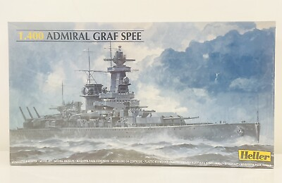 #ad Heller Admiral Graf Spee German Battleship 1:400 Plastic Model Kit 81046 Sealed $39.95