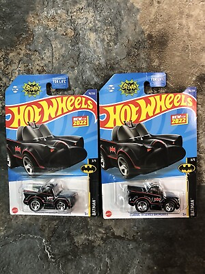 #ad Hot Wheels 2 car lot Classic TV Series Batmobile 78 250 Batman 3 5 NEW 2022 $9.99