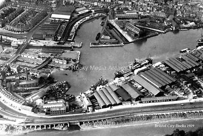 #ad sa 4 Aerial view of Bristol City Docks 1929. Photo GBP 3.35