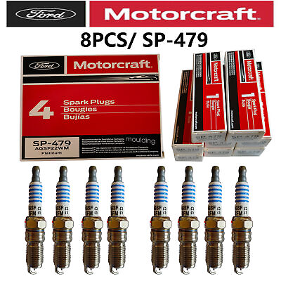 #ad 8PC SP479 Platinum Spark Plugs AGSF22WM For Ford F150 Motorcraft 5.4L 6.8L Crown $24.55