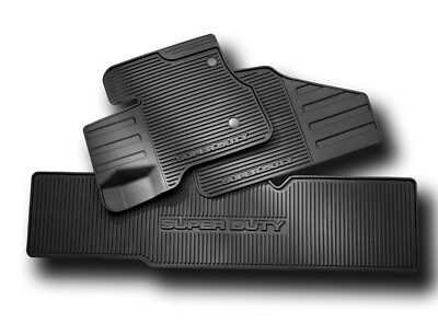 #ad OEM NEW All Weather Floor Mats Black 12 16 Super Duty Extended Cab DC3Z2813300A $139.99