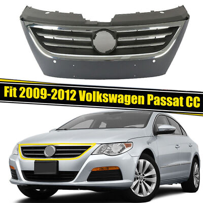 #ad Front Bumper Upper Grille Grill For 2009 2010 2011 2012 Volkswagen VW CC Passat $92.69