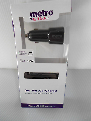 #ad T Mobile Metro Dual Port Car Charger 15w $10.99