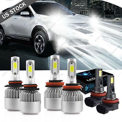 For Honda CR V CRV 2015 2020 6000K LED Headlight Hi Low Beam Fog Light Bulb Kits $30.86