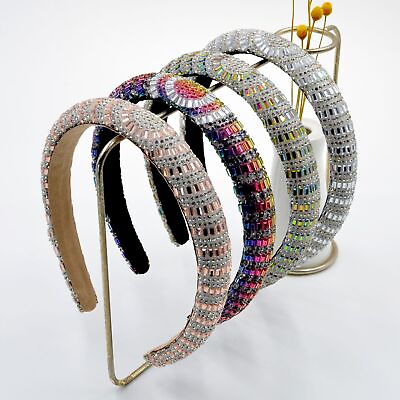 #ad Fashionable sparkling crystal Baroque headband small fragrant Style Hair Hoop $11.09