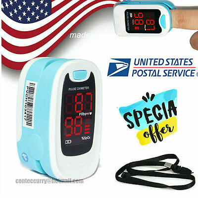 #ad CONTEC Fingertip Pulse Oximeter Blood Oxygen SpO2 PR Monitor LED screen CMS50M $8.99
