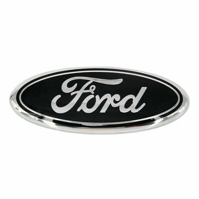 #ad #ad FORD BLACK amp; SILVER EMBLEM 7 INCH OVAL LOGO Front Grille Tailgate Badge 1999 16 $21.99