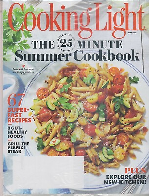 #ad Cooking Light June 2016 The 25 Minute Summer Cookbook Magazine: Cooking Health $12.85
