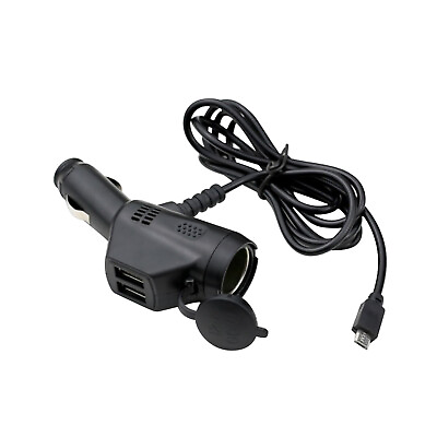 #ad Black White DC12V 3 in 1 Car Charger Durable Replacement Adapter Commponents AU $10.59