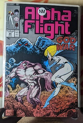 #ad Alpha Flight #64 Marvel 1988 God War $4.68