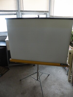 #ad Vintage Knox Panorama 40” x 30” Portable Projection Screen IN BOX $49.99