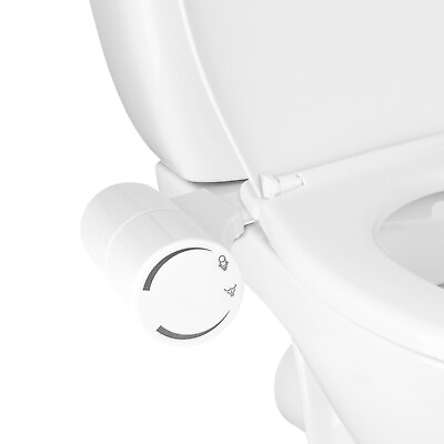 #ad JEP201R Dual Nozzle Bidet Toilet Seat Attachment for Toilets Round New $39.95