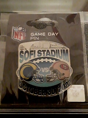 #ad San Francisco 49ers Vs Los Angeles Rams Game Day Pin SOFI Stadium 10 30 22 $20.00