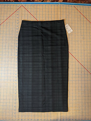 #ad NEW Sanctuary Dark Blue Plaid Long Skirt Women Small NWT Closet110* $20.00