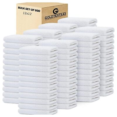 #ad Washcloth 12x12 Towels Set Cotton Blend Bulk Pack of 12244860120480600 $199.99