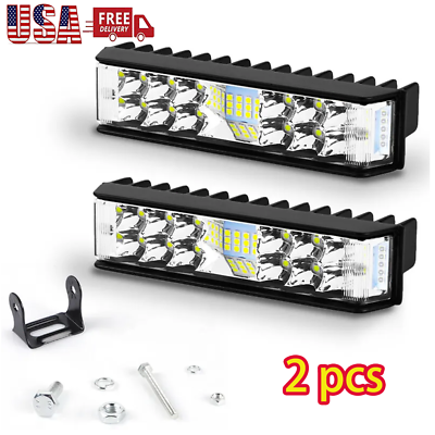 #ad 2x 6inch LED Work Driving Light Bar Pods Flood Spot Combo Offroad Fog Lamp SUV $23.95