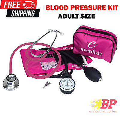 #ad Aneroid Sphygmomanometer Stethoscope Set with Adult Size Blood Pressure Cuff $12.99
