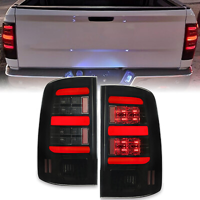 Brake Lamps Tail Lights LED Bar Black For 2009 2018 Dodge Ram 1500 2500 3500 $85.00