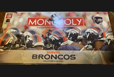 #ad Monopoly DENVER BRONCOS NFL Collector#x27;s Edition 2006 Game  NEW And SEALED $80.00