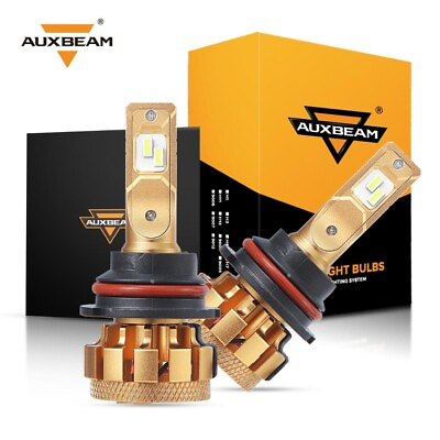 #ad AUXBEAM 9004 HB1 70W 7000LM LED Headlight Kit Hi Low Bulbs 6000K White CANBUS $59.98