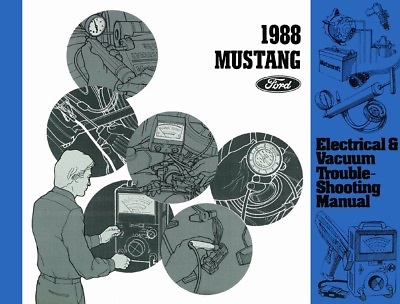#ad 1988 Ford Mustang Electrical Vacuum Troubleshooting Procedure Service Manual $35.63