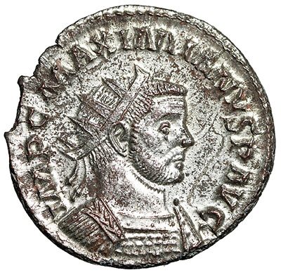 #ad Maximian Silvered Antoninianus quot;Jupiterquot; Extremely Fine $180.00