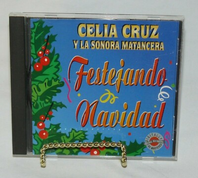 #ad CELIA CRUZ Y La Sonora Matancera Festejando Navidad Music CD 1995 $150.00
