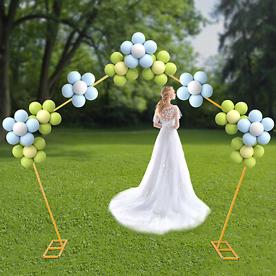 99 Inch Metal Pentagon Arch Party Backdrop Display Stand Wedding Decoration $23.75